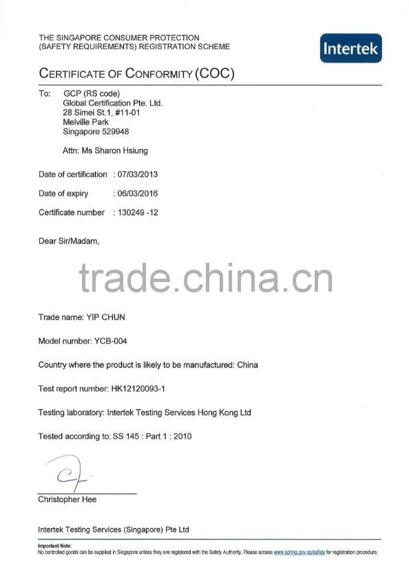 Singapore standard 3pin 3-13A/ 250V PVC non-rewireable electrical plug