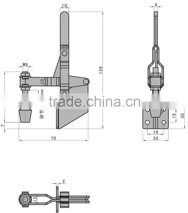 Latch type clamp SK3-021H-5 vertical push & pull toggle clamp
