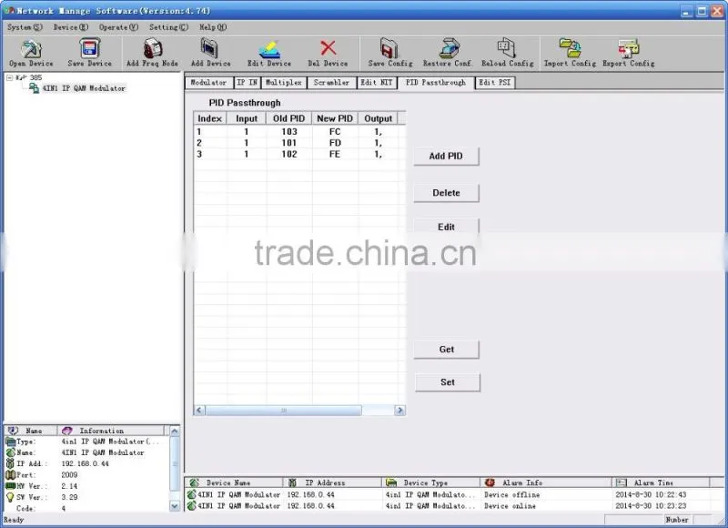 SC-4154 dvb ip qam modulator