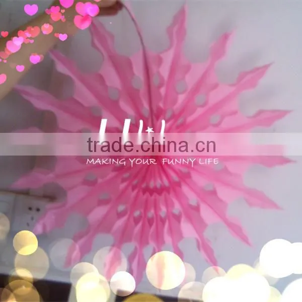 handmade paper snowflakes Christmas paper fan patterns big size snowflake