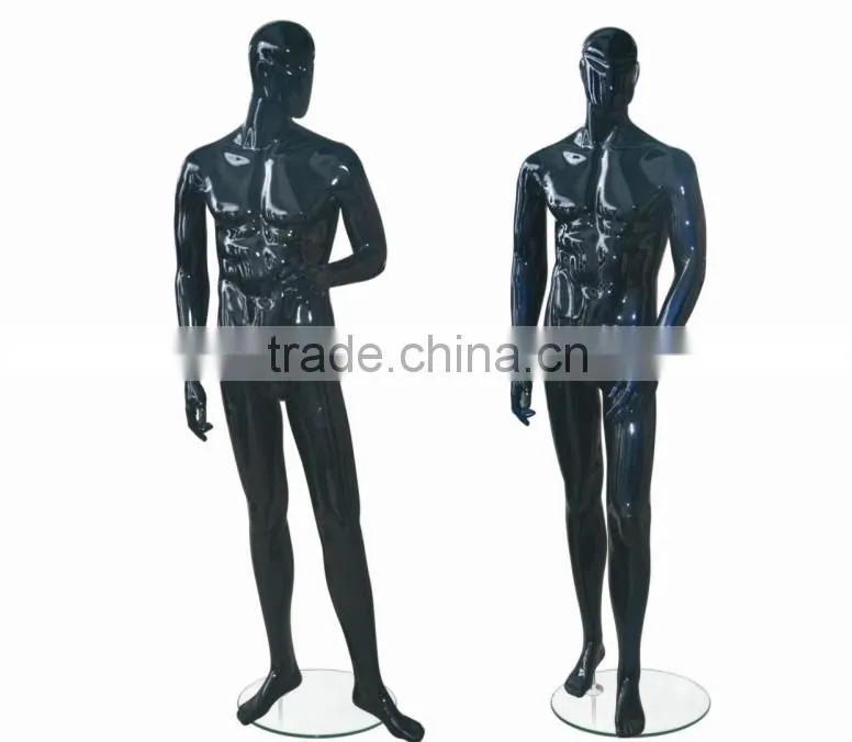 high glossy black male mannequin