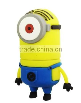 Newest! custom pvc wholesale cute cartoon usb flash drive