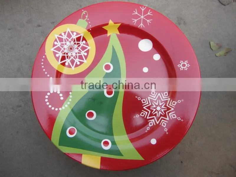 Colorful decal ceramic plate,bulk porcelain plate,serving dishes
