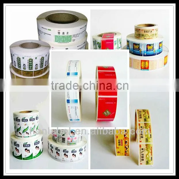 Professional pharmaceutical/food/wine/cosmetic/chemical roll label printing