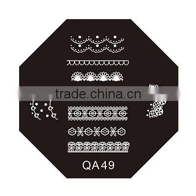 DIY nail art nail tools QA series stainless nail art stamping plates