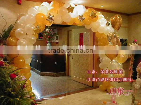 Wholesale 2014 good quality Colourful wedding lighted Party decoration Balloons 12inch 3.2g bead light advertiseme latex balloon