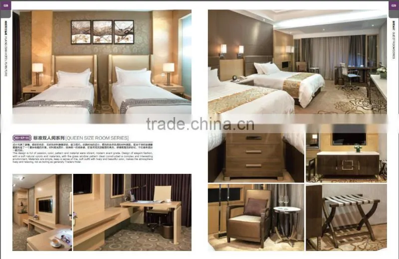 King size hotel bedroom set, solid wood king size bedroom set HDBR1127