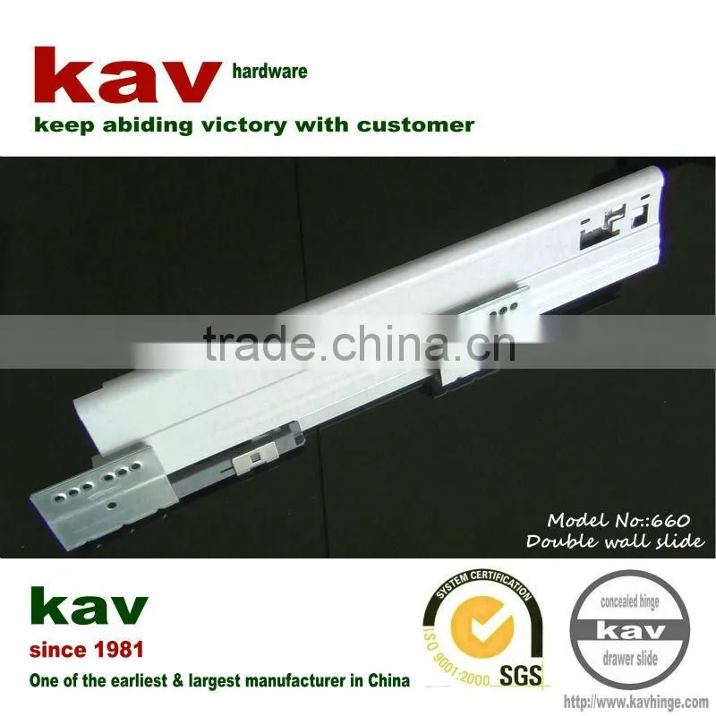 handle free touch open undermount tandem box drawer slide