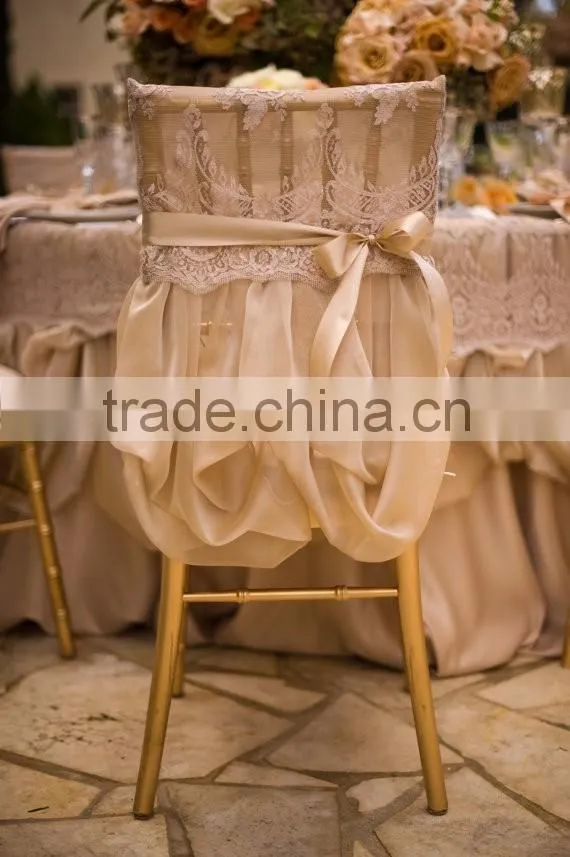 Colorful organza spandex chair sashes for wedding party hotel wholesale