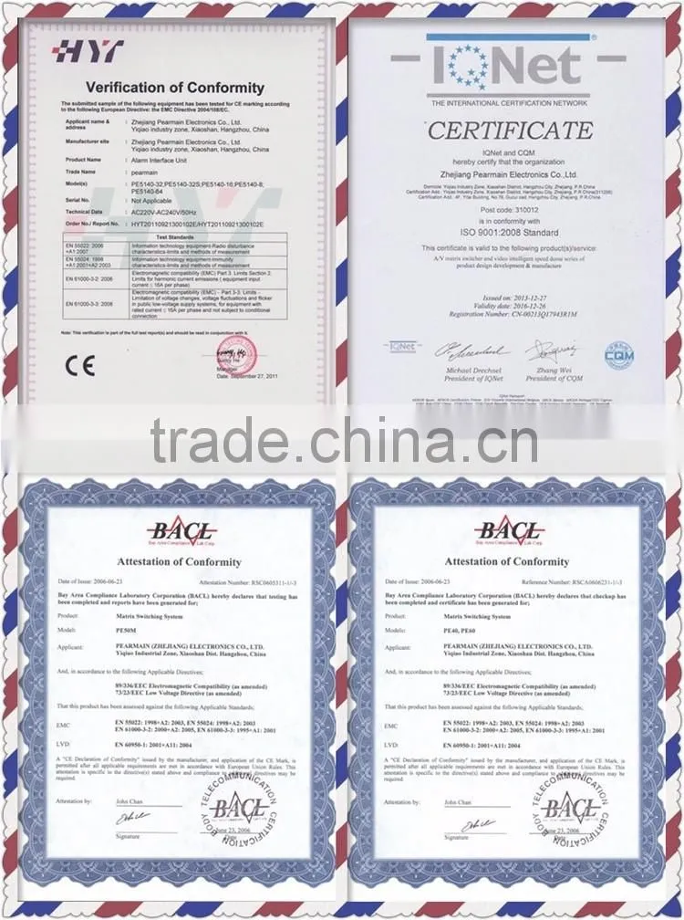 High quality composite video & audio fiber optic transceiver