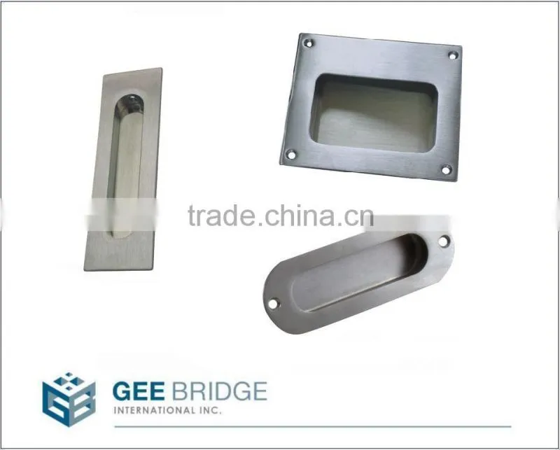 1710404 Solid Brass Furniture Conceal Flush Finger Pull Handle