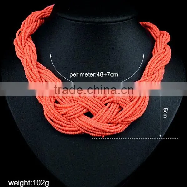Free sample handmade beaded 24k gold necklace