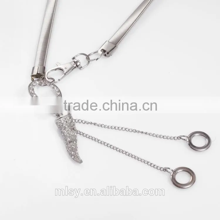 Custom link chain ornamental chain with rhinestone Brightness F1-80022