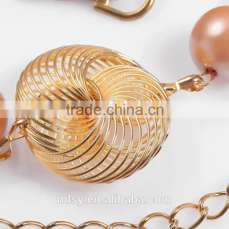 Pearl decorative chain/ metal chain making
