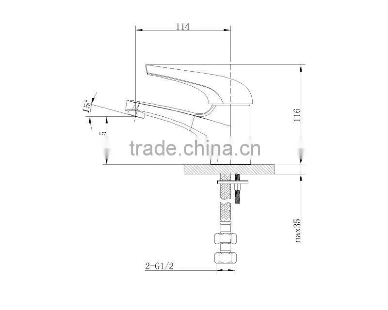 Solid Brass Small Faucet in High Quality with Water Extension 06 1101