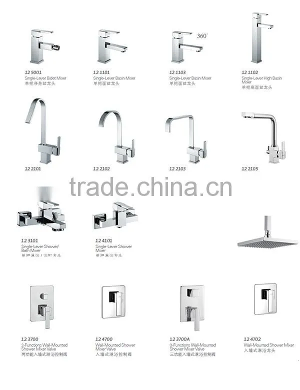 Deck Mounted Solid Brass Pull Down Kitchen Faucet 12 2102