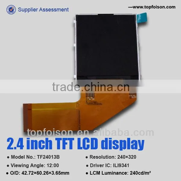 QVGA 2.4 inch tft lcd screen wholesale with resistive touch panel for smart phone --- TF24013B