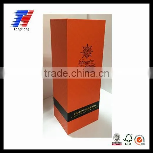 Fancy Custom Factory Price Foldable Paper Wine Packaging Gift Box
