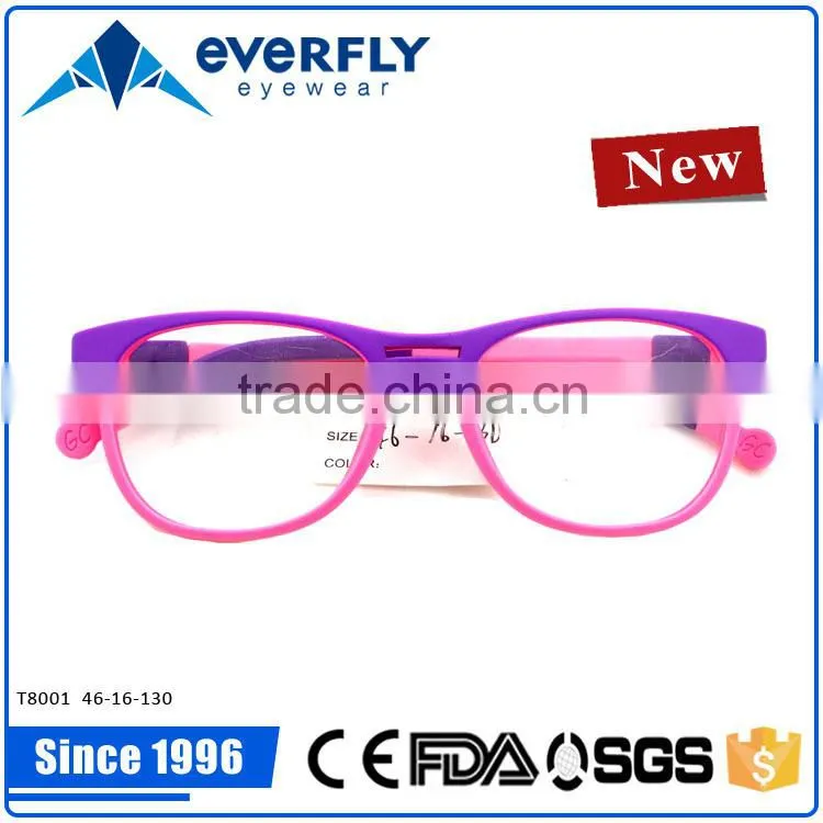 2015 New collection tr90 kids optical frames fashion muti-color children eyewear glasses
