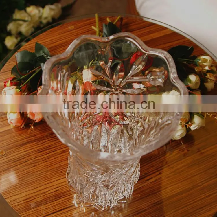 wholesale clear glass vase for flower arrangement