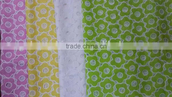 High Quality Wholesale Flower Design Lace Fabric