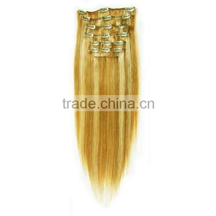100% brazilian hair clip-on hair extension