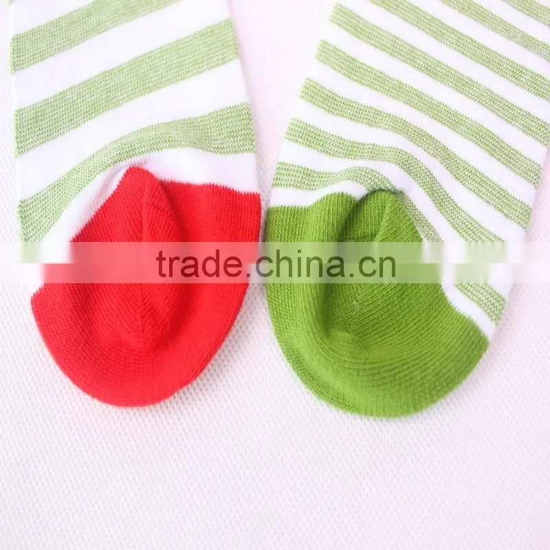 Colorful Thin Stripe Combed Cotton Knitting In Stock Dress Socks