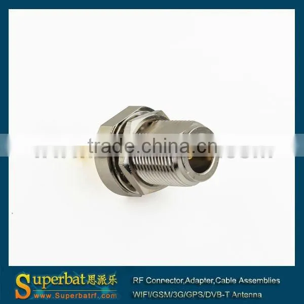 N Jack bulkhead straight connector for fiber-glass antenna