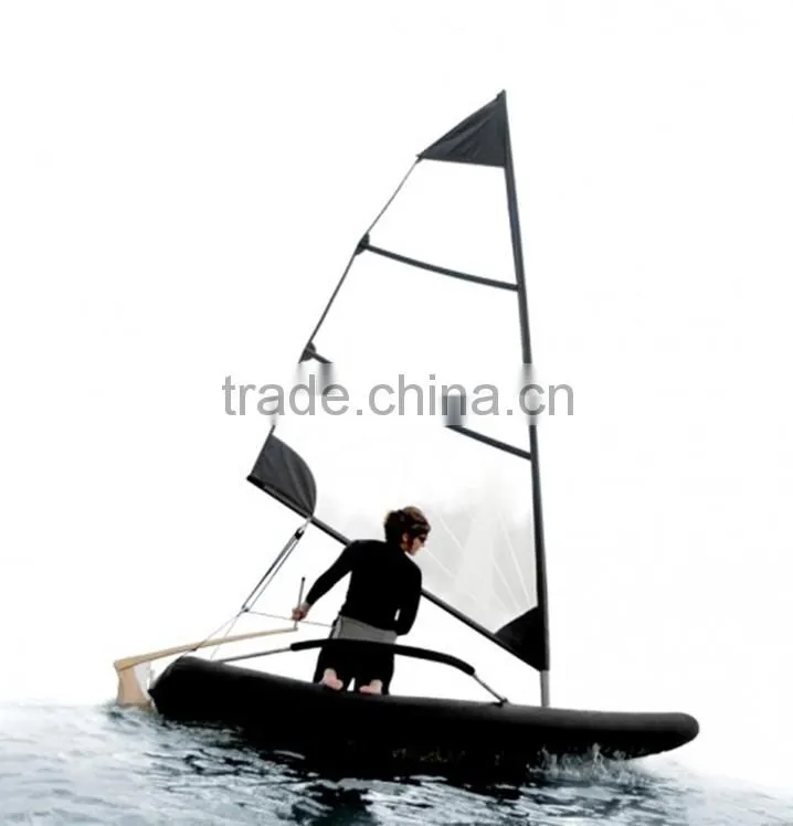 2015 new inflatable crystal sailboat,glass sailboat,catamaran sailboat,