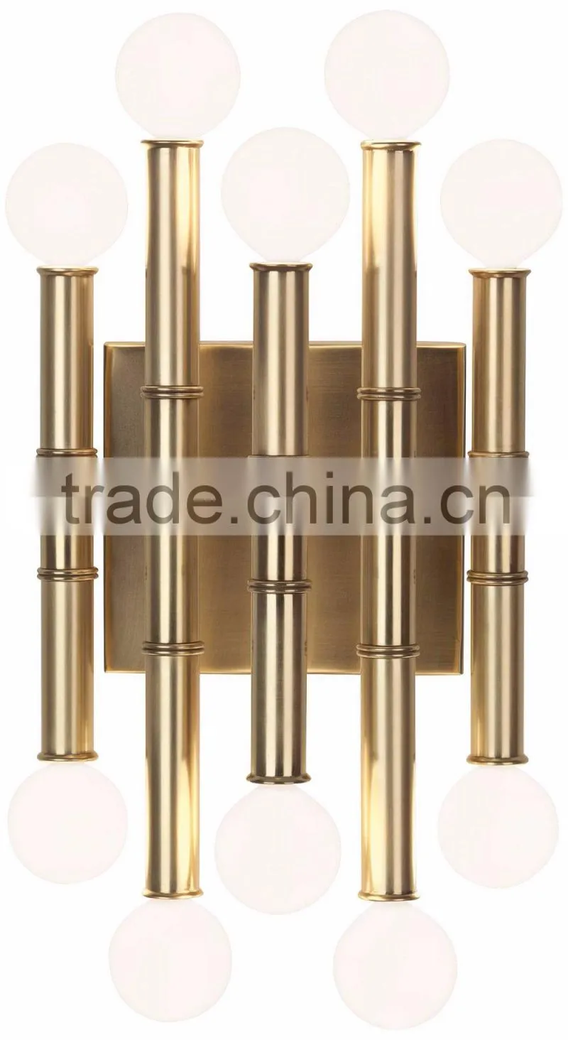 1031-8 mid-century style globe candelabra bulbs A strikingly modern deep patina 12" High Patina Bronze Wall Sconce