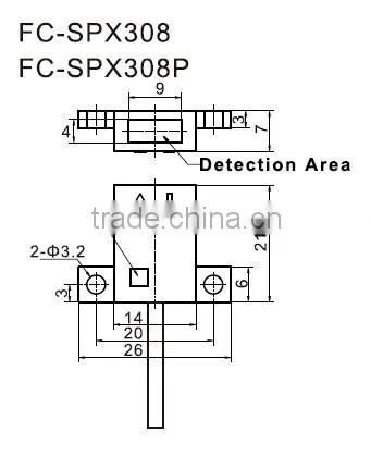 f&c 10mm PNP 5vdc TOP INDUCTION 5vdc photoelectric sensor