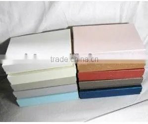 10 Pack Multiple Color Mix Textured Covered 5.25 X 3.75 X 1 Inch Cotton Filled Jewelry Display Presentation Boxes