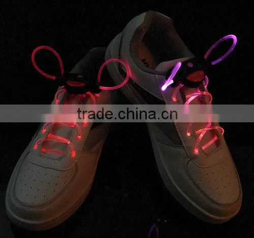 black pattern led electronic shoelace