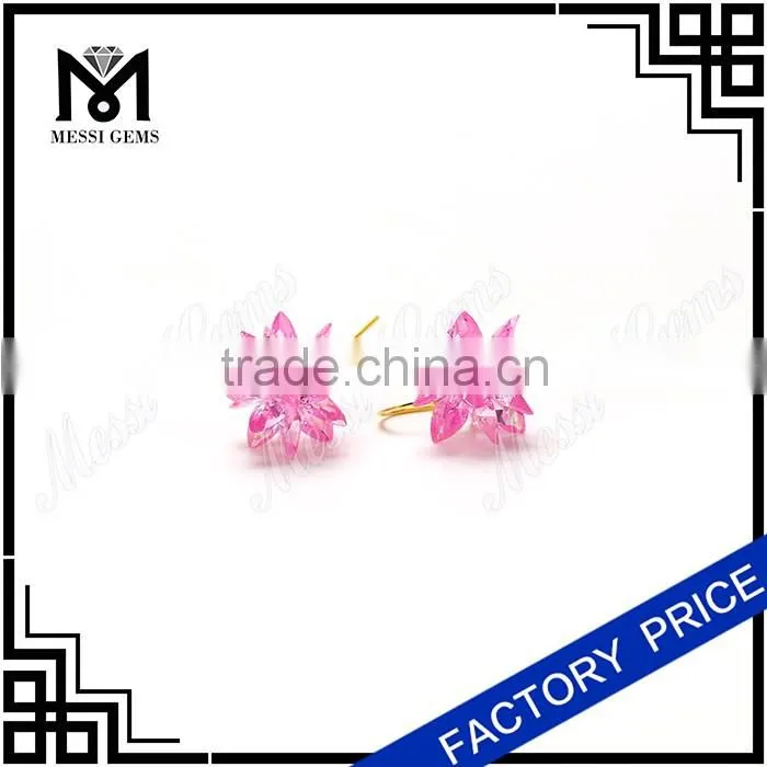 yellow cz earrings marquise stones simple women earrings in silver
