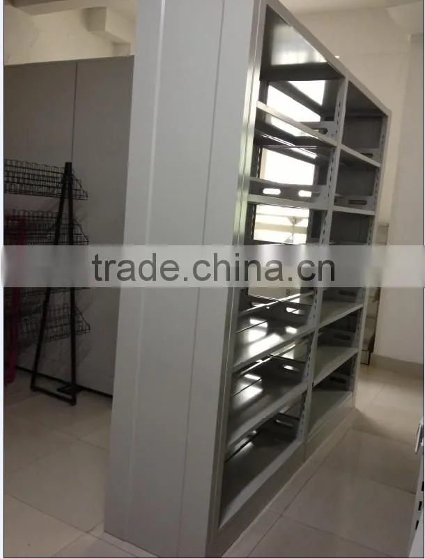 library multi-tier book shelf