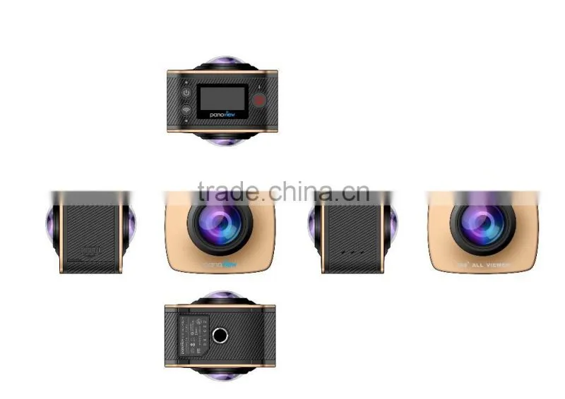 Factory OEM unique dual lens 360 camera panoramic PDV3600