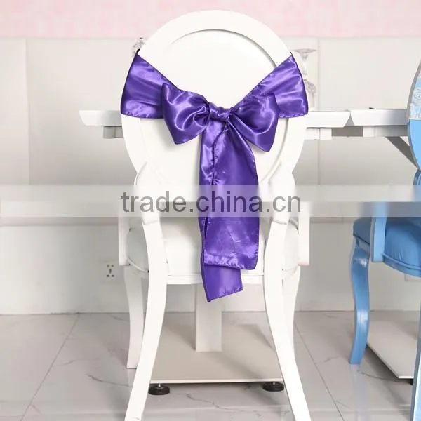 2016 hot sell colorfull wedding organza chair sashes