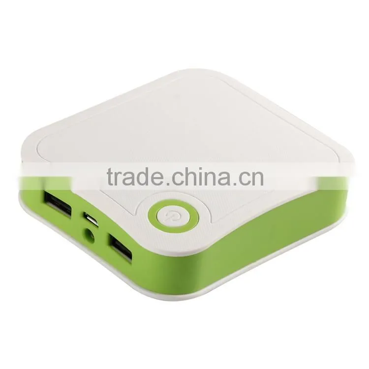 big capacity Dual USB mobile phone power bank charger 10400mah