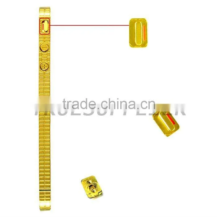 For iPhone 4 Metal Middle Plate Housing Faceplates Embossment Golden