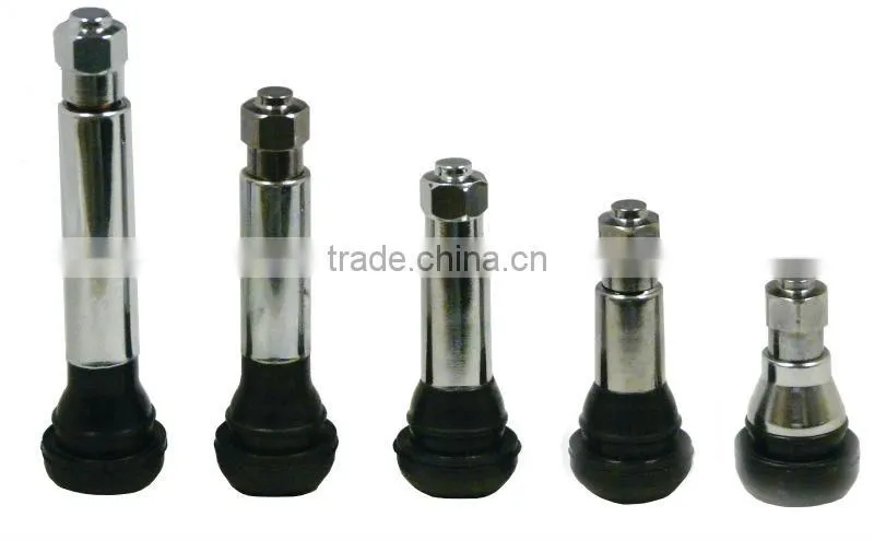 TR#418AC Chromed sleeve & cap Snap-in Tubeless tire Valves