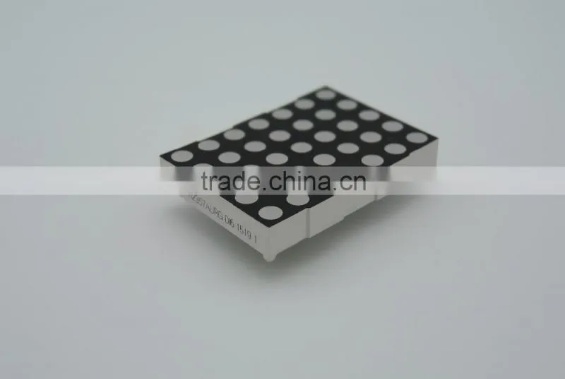 Rohs compliant red and green color 5*7 dots LED dot matrix display