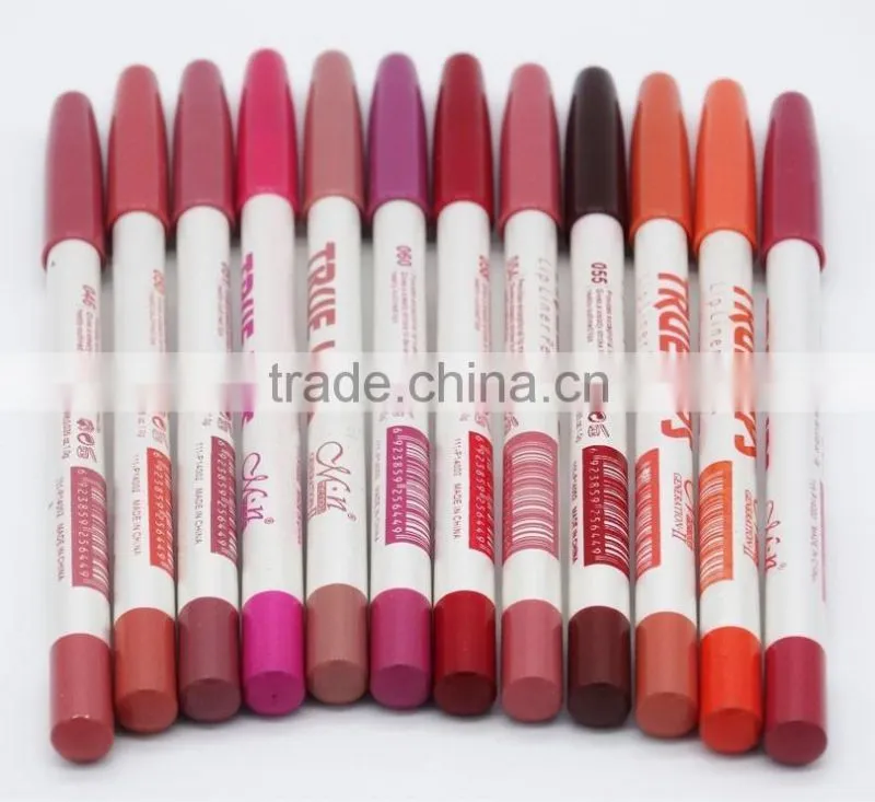 Menow P14002 Waterproof Lip Liner Pencil Women's Professional Long Lasting Lipliner 12pcs/set