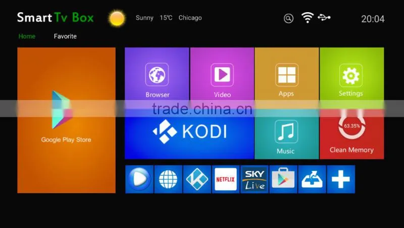New arrival google android 6.0 tv box Amlogic S905X TV Box X96 with kodi fully loaded