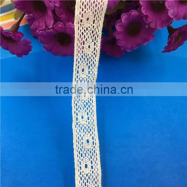 H0210C Elegant Lace Ribbon, 100% Cotton Lace ,Crocheted Lace