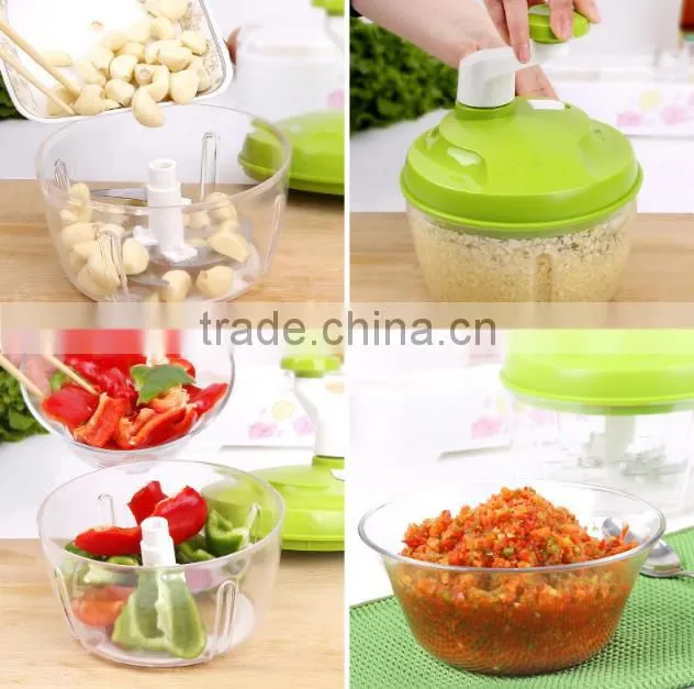 2016 Plastic Multi-function Manual Food Processor