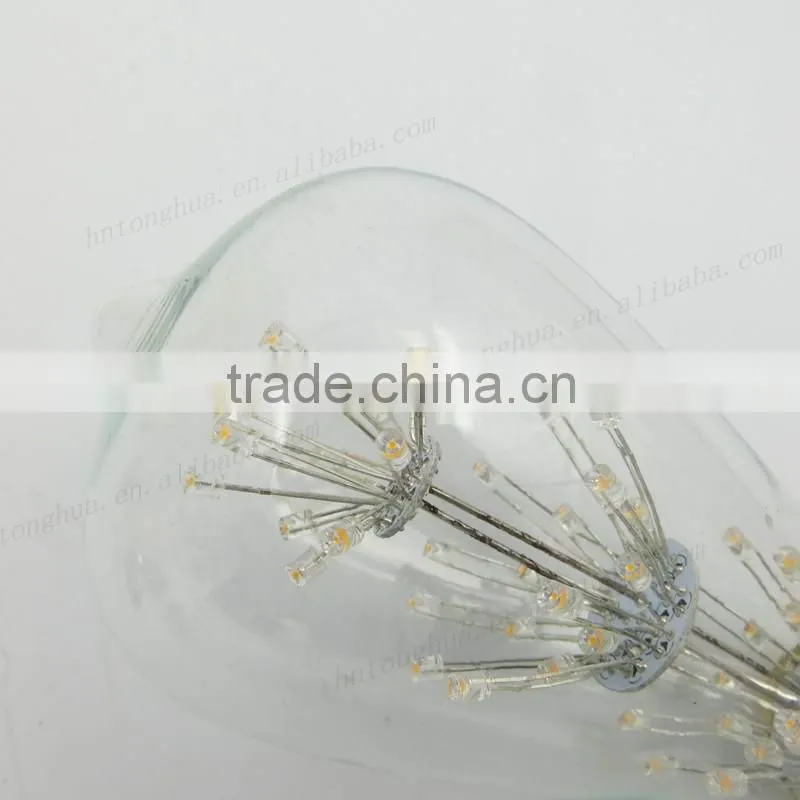 Manufacturer ST64 Led Firework Filament Bulb 4W 220V Indoor Decorative Led Light Bulb