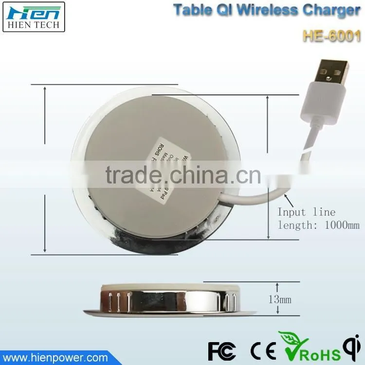 Embedded in Furniture Inductive Charger Wireless Charging Table