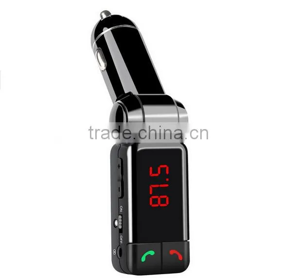 Hands free dual usb car charger wireless bluetooth fm transmitter for car mp3, bluetooth wireless fm transmitter