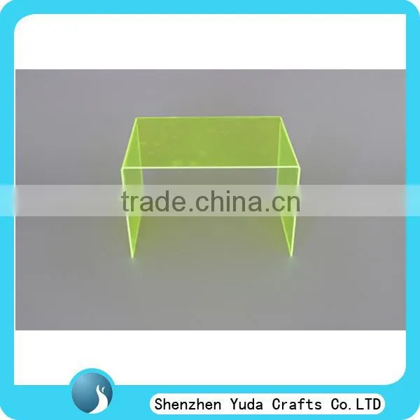 High clear acrylic plastic display risers with tiers, transparent acrylic riser displays