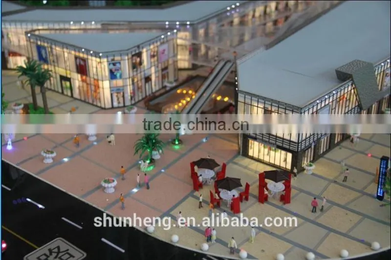 exhibition miniature building scale model,commercial center architectural scale model making